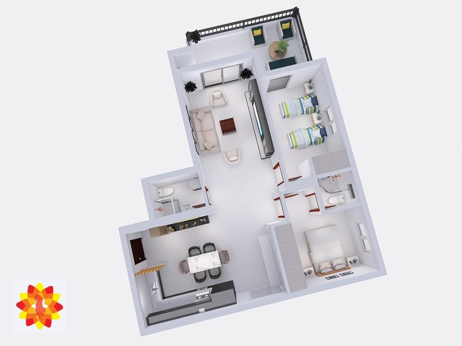 ساراندا Design Sea View Apartment المظهر الخارجي الصورة